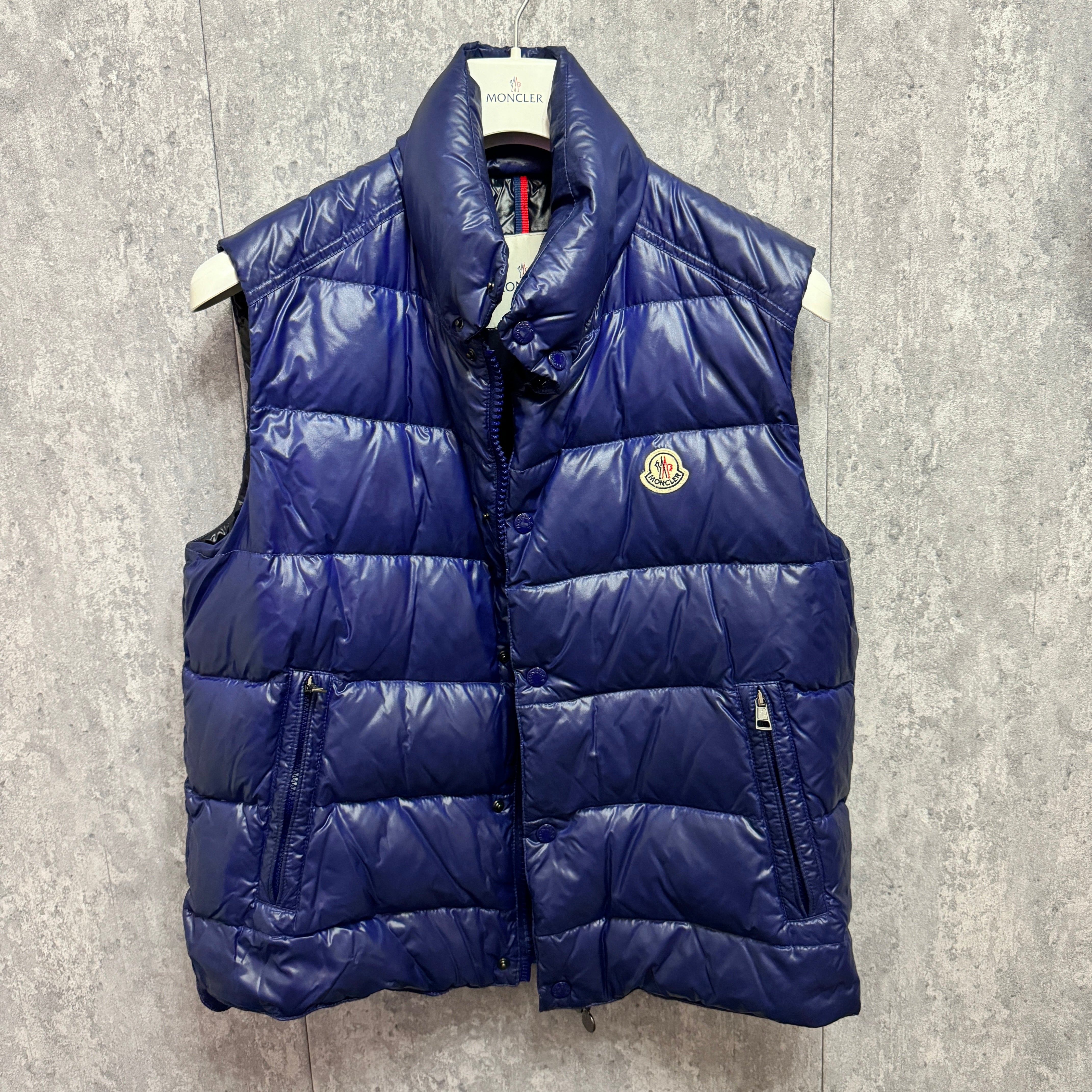 Authentic Moncler Tib Gilet Blue Jacket Size 3 M – DSGER SHOES