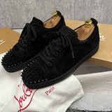 Authentic Christian Louboutin Black Suede sneaker 8UK 8 42 9US