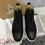 Authentic Christian Louboutin Mesh Black Leather Sneakers 9UK 43 10US