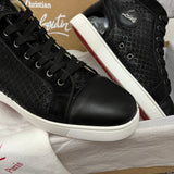 Authentic Christian Louboutin Mesh Black Leather Sneakers 9UK 43 10US