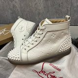 Authentic Christian Louboutin Gomme Embossed Leather Sneakers 7.5UK 41.5 8.5