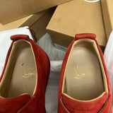 Authentic Christian Louboutin Tomette Red Suede sneakers 8.5UK 42.5 8.5