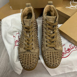 Authentic Christian Louboutin Kraft Brown Suede Sneakers 9.5UK 43.5 10.5US