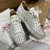 Authentic Christian Louboutin white Mesh Junior sneakers 9UK 43 10US