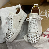 Authentic Christian Louboutin white Mesh Junior sneakers 9UK 43 10US