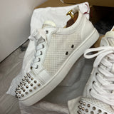 Authentic Christian Louboutin white Mesh Junior sneakers 9UK 43 10US