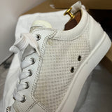 Authentic Christian Louboutin white Mesh Junior sneakers 9UK 43 10US