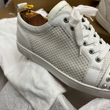 Authentic Christian Louboutin white Mesh Junior sneakers 9UK 43 10US