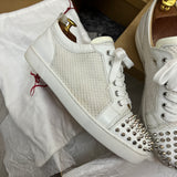 Authentic Christian Louboutin white Mesh Junior sneakers 9UK 43 10US