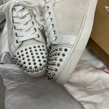 Authentic Christian Louboutin white Mesh Junior sneakers 9UK 43 10US