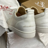 Authentic Christian Louboutin white Mesh Junior sneakers 9UK 43 10US