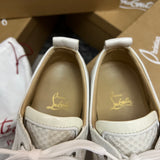 Authentic Christian Louboutin white Mesh Junior sneakers 9UK 43 10US