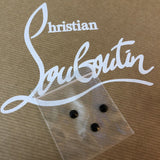 Original Christian Louboutin black studs spikes